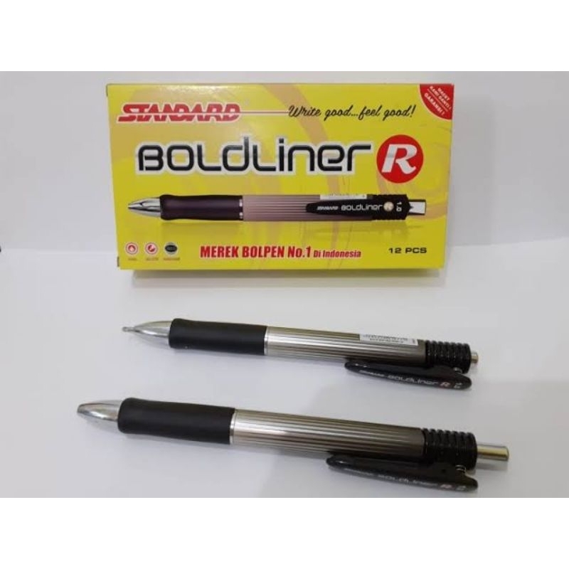 

[PCS] BALLPOINT STANDARD BOLDLINER R 1.0 / SIGN PEN STANDARD BOLD LINER TINDIS / SIGNATURE PEN / PULPEN TANDA TANGAN 1.0