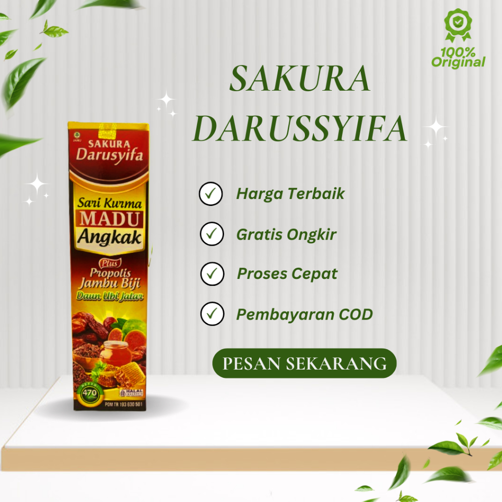 

Madu Angkak Darusyifa - Sari Kurma Propolis Herbal Obat Tipes DBD Trombosit
