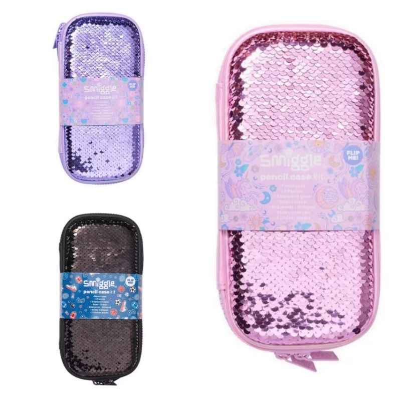 

(ORIGINAL) Smiggle Sequins Magic Small Hardtop Stationery Gift Pack / Set Alat Tulis Smiggle