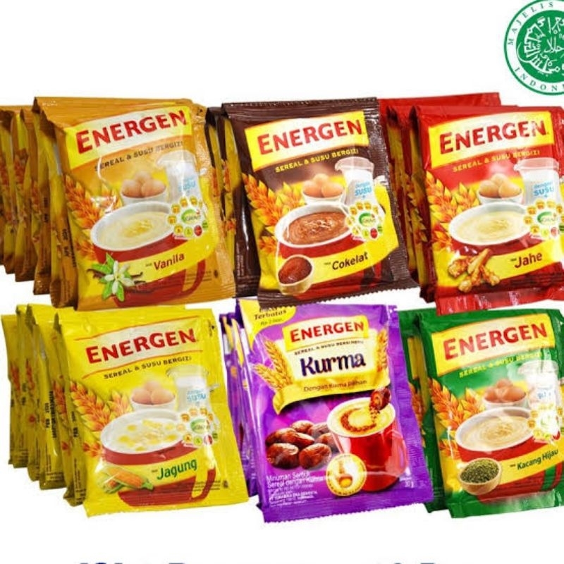 

ENERGEN RENCENG VANILA COKLAT KACANG HIJAU
