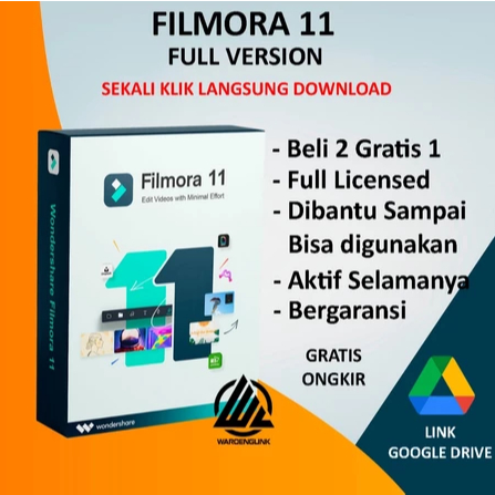 Filmora 11 full aktivasi tanpa watermark | video tutorial install