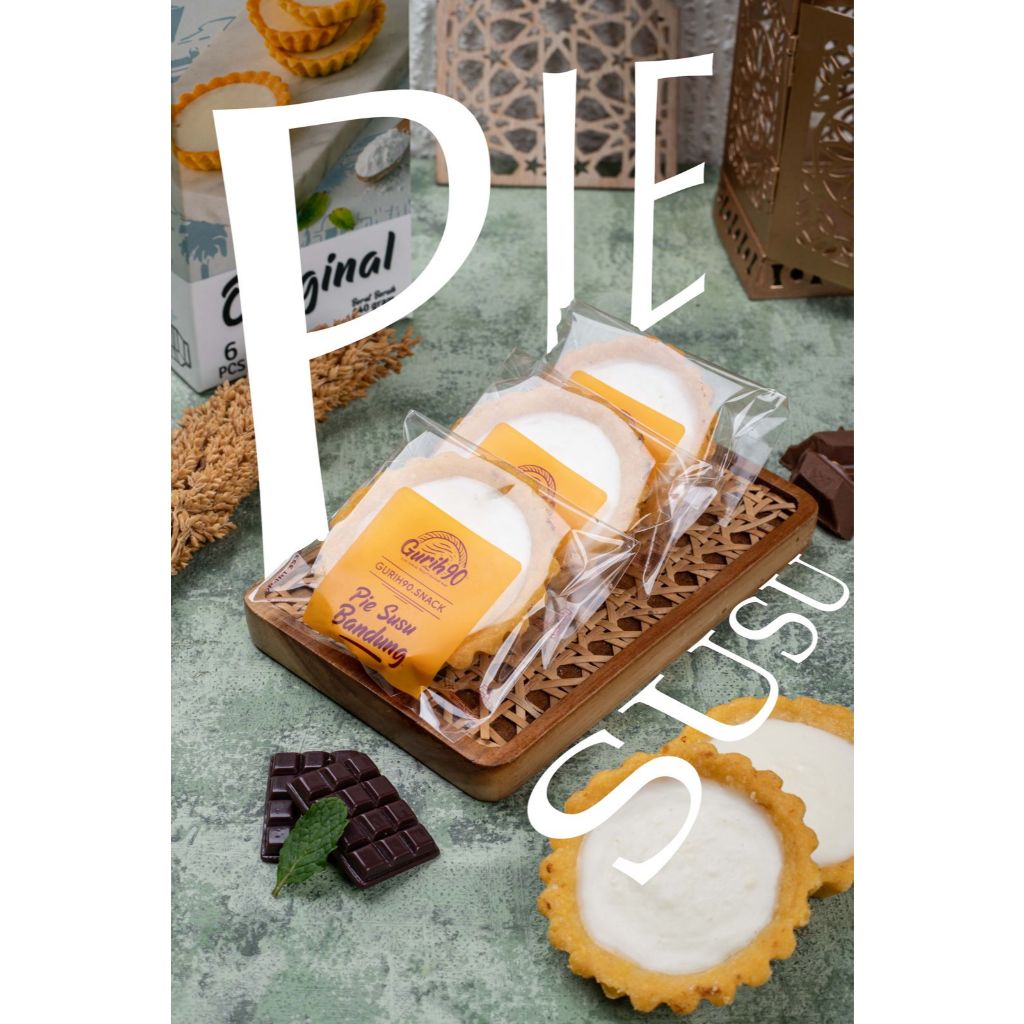 

Pie susu Original 6pcs | Pai susu | Camilan | Kue kering | coklat