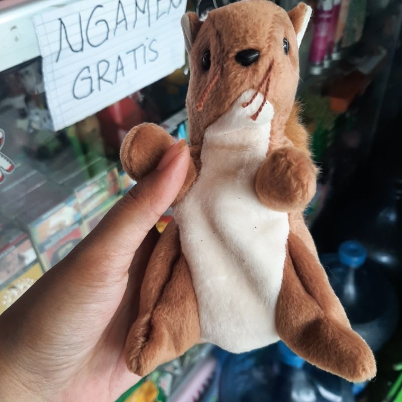 Boneka Ty Beanie Babies Nuts The Squirrel 2002