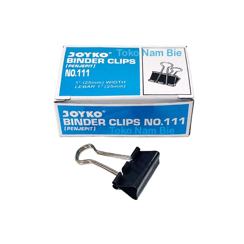 

(ISI 12 PCS) Binder Clip / Klip Penjepit Kertas JOYKO DB 111