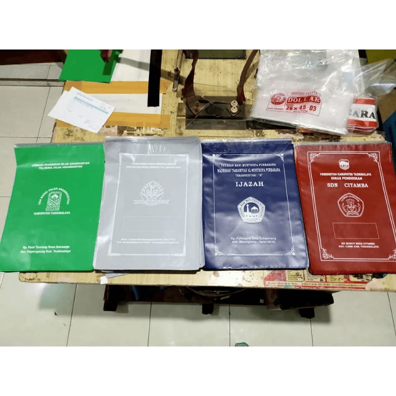 KANTONG IJAZAH PLASTIK MAP PAUD TK SD SMP SMA CUSTOM