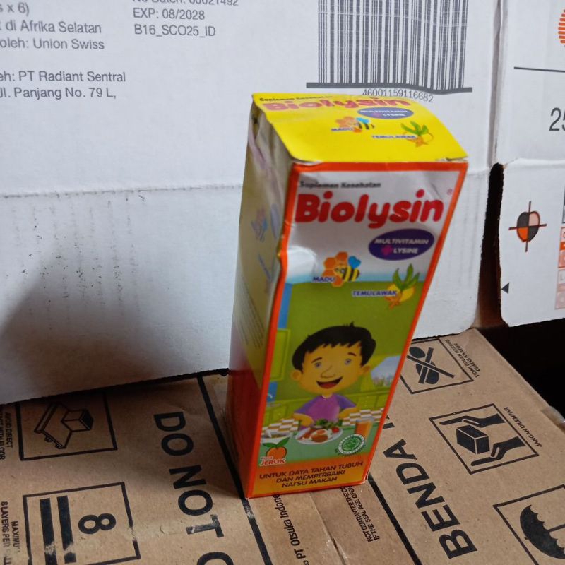 

biolysin syrup 100 ml penyok