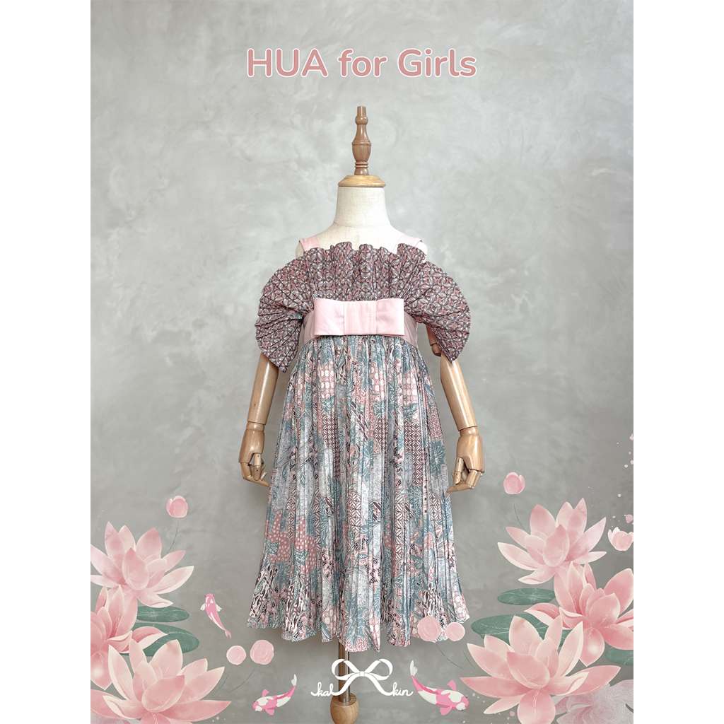 Kalkin Kidswear | Hua Dress Batik | Gaun Batik Anak Perempuan