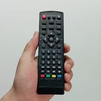 Remote Remot STB DVB-T2 Ruby Crown Taffware Universal Tanpa Setting Digital TV Set Top Box