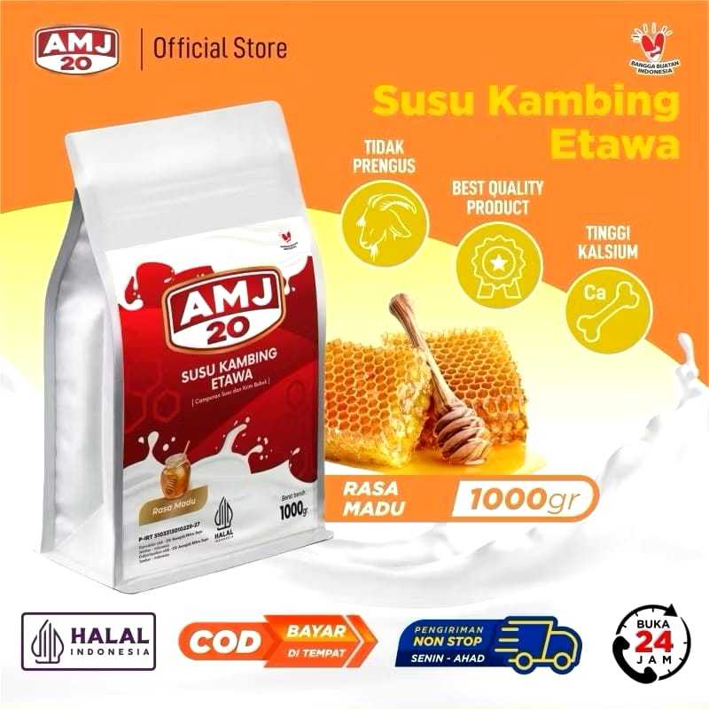 

SUSU KAMBING ETAWA AMJ 20 1KG // SOLUSI MASALAH PERNAFASAN DAN TULANG SENDI