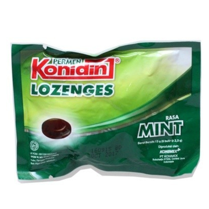 

Konidin Lozenges - Permen Pelega Tenggorokan 1 SACHET isi 6 butir