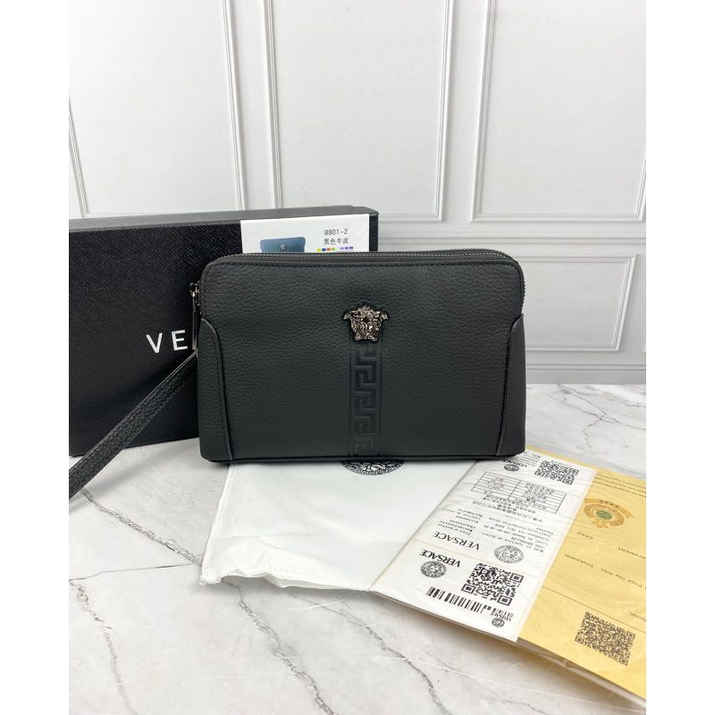 HANDBAG PRIA VERSACE HITAM KULIT 41