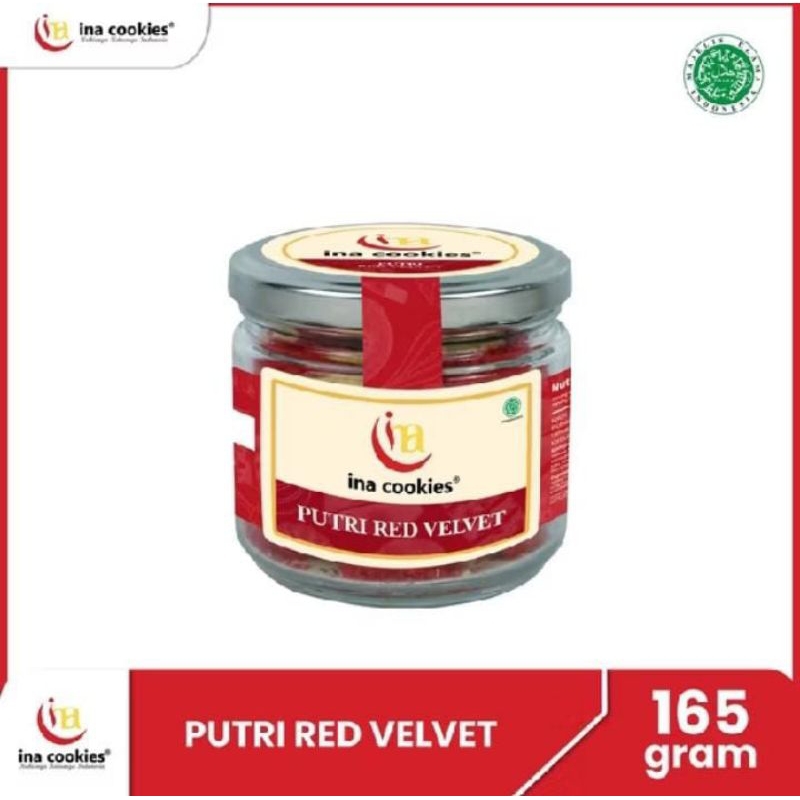 

Ina Cookies Toples kue kering Putri Red Velvet jar kue kering lebaran JAKARTA