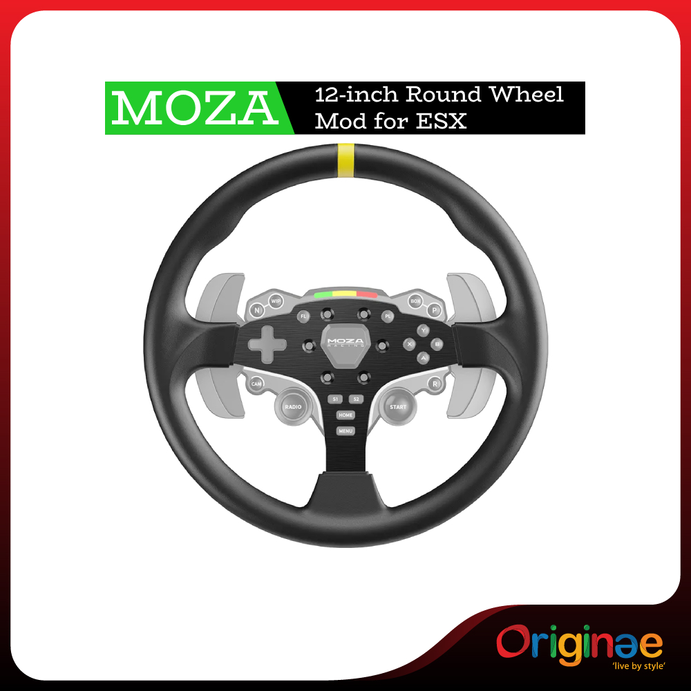 Moza Racing 12-inch Round Wheel Mod for ESX | Accessories Racing Simulator