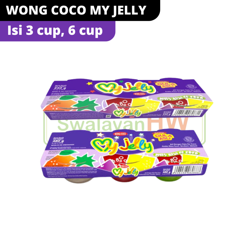 

WONG COCO MY JELLY ISI 3 cup/ 6 cup