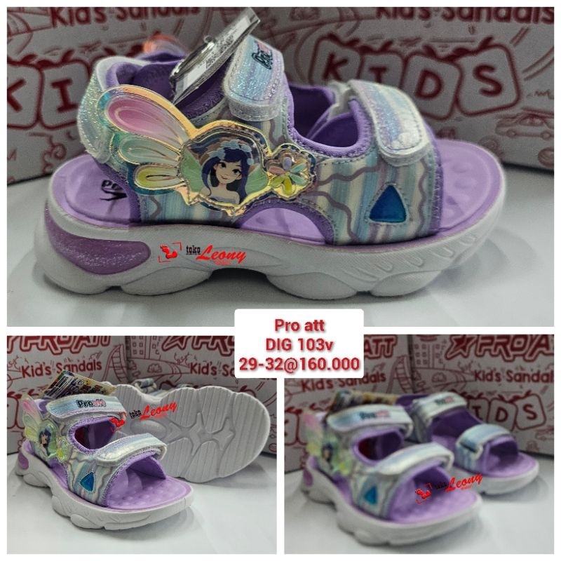sandal gunung anak merk pro att DIG 103 velcro size 29-32