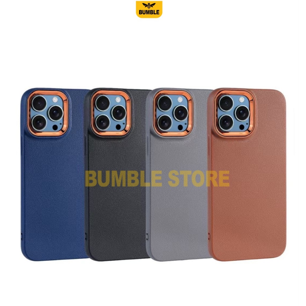 Case Iphone 13 Iphone 13 Pro Iphone 13 Pro Max   - Case Leather Pro Kamera List Crom