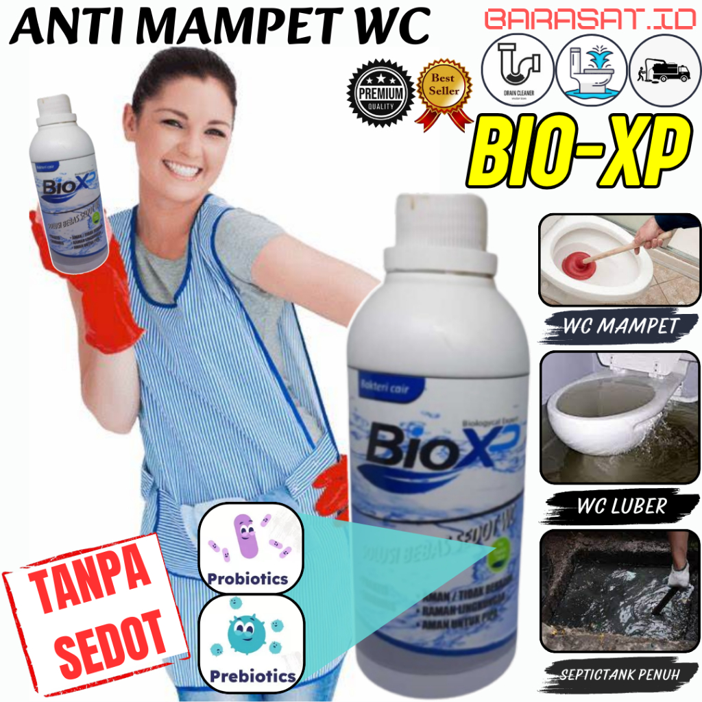 Cairan Anti Mampet Septictank WC Buntu Mampet BIo XP Pengurai Limbah Organik Tanpa Sedot
