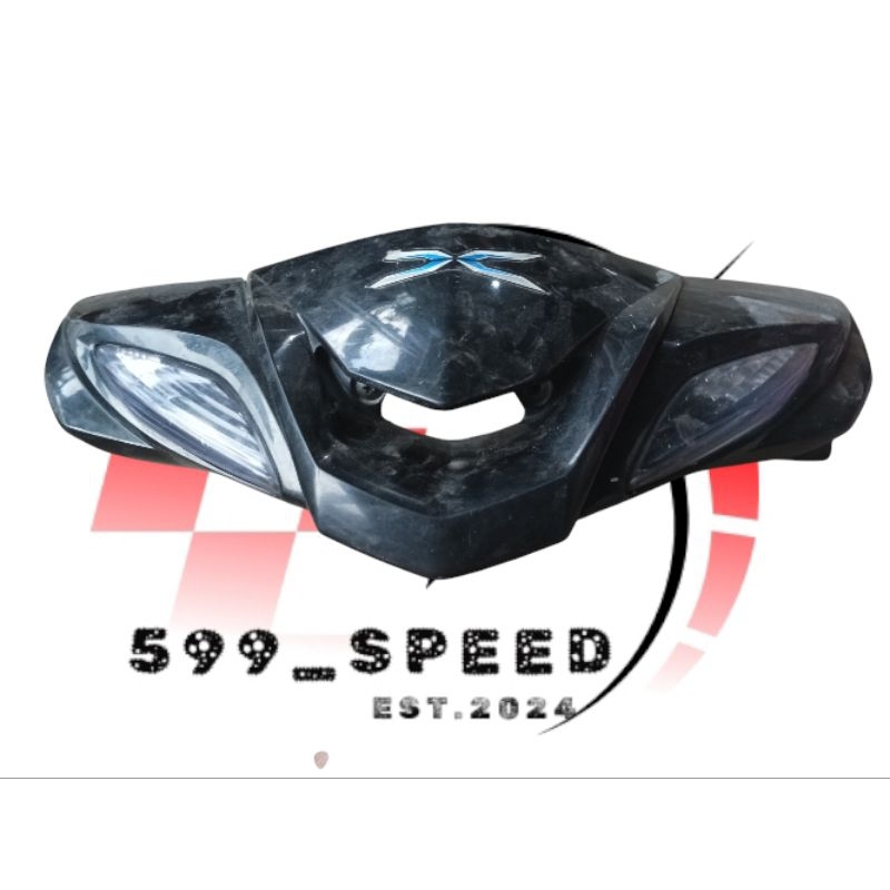 cover speedo batok depan set sein sen motor yamaha xeon karbu original