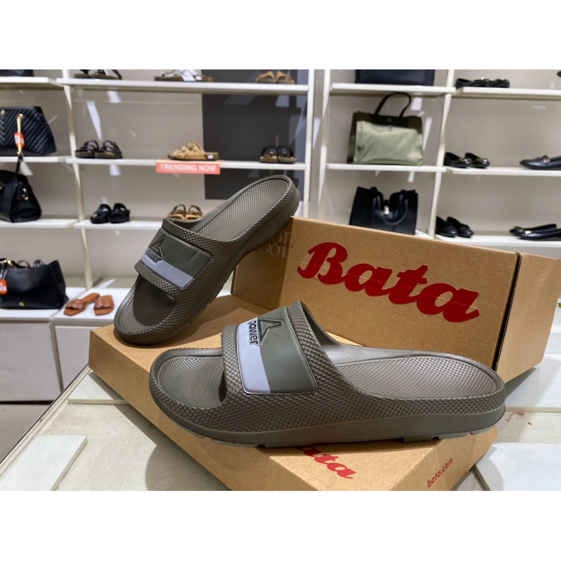 sendal slop pria power karet anti slip ringan bata original 871-7133