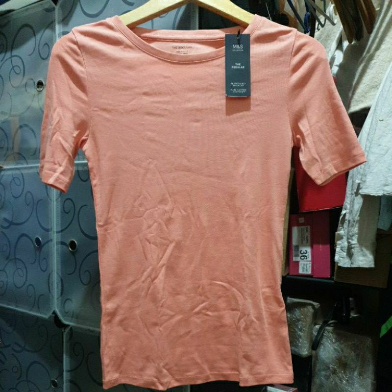 New kaos lengan pendek mark & spencer
