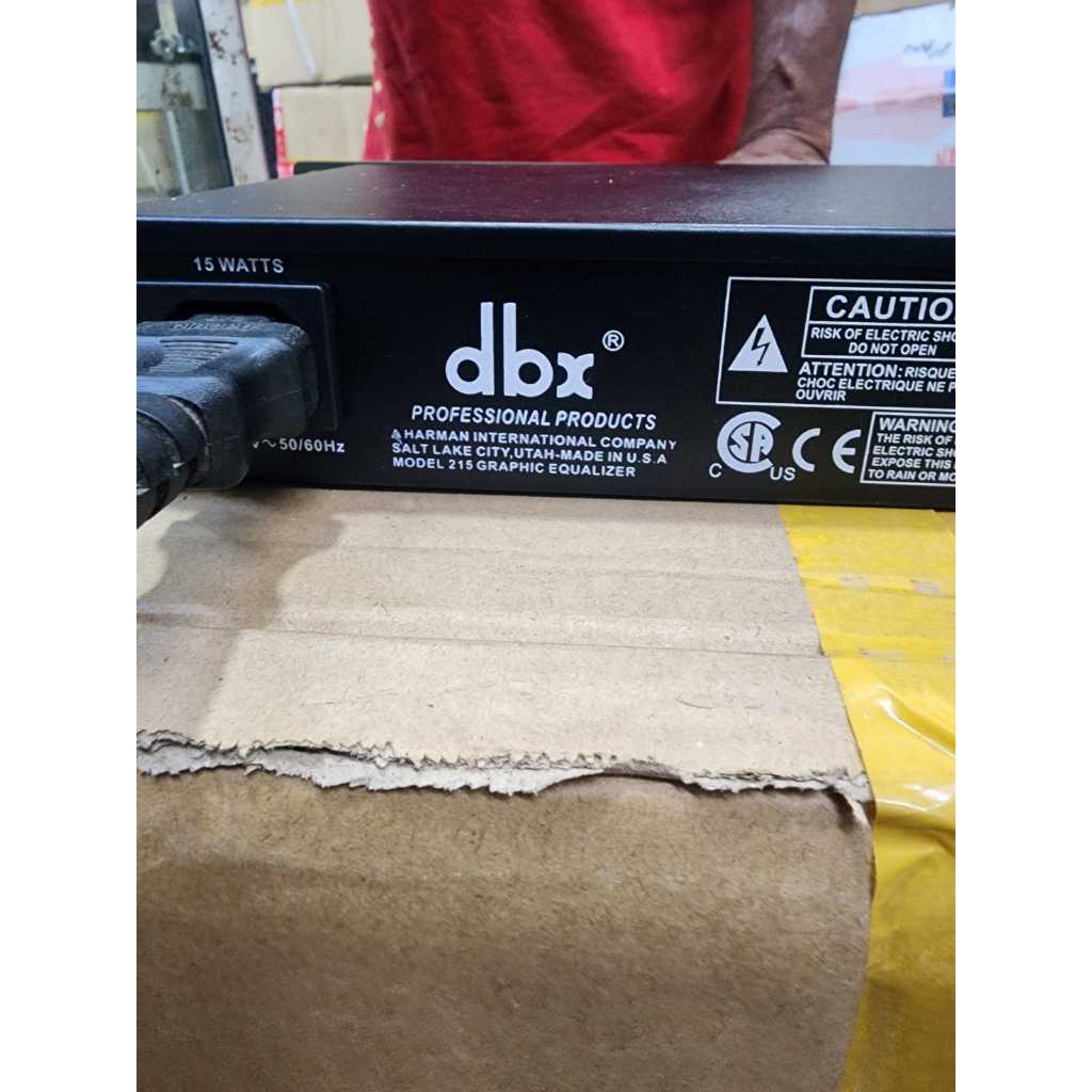 equalizer eq DBX 215 / DBX215 XL – HITAM- stereo 2 x 15 band