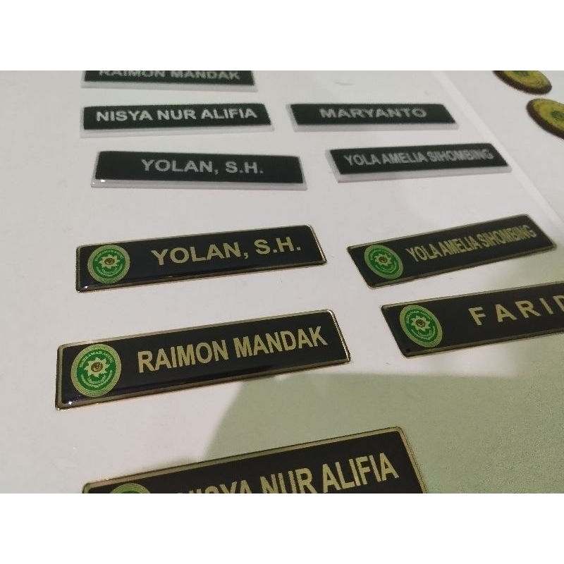 NAMETAG PNS NAMETAG GOLD, NAMA DADA GOLD MAGNET