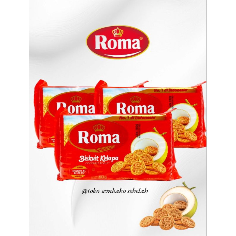 

Biskuit Roma Kelapa Kemasan 300gr || 1 Pcs