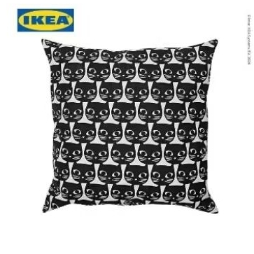 IKEA Bantal Sofa 40 cm x 40 cm Gerdie Empuk Kain Tebal Motif Lucu Pola Gambar Kucing cat 100% Origin