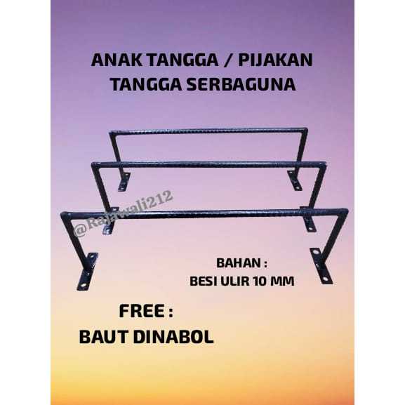 Anak tangga tempel dinding / pijakan tangga handel pintu anak tangga tempel dinding tangga toren ser