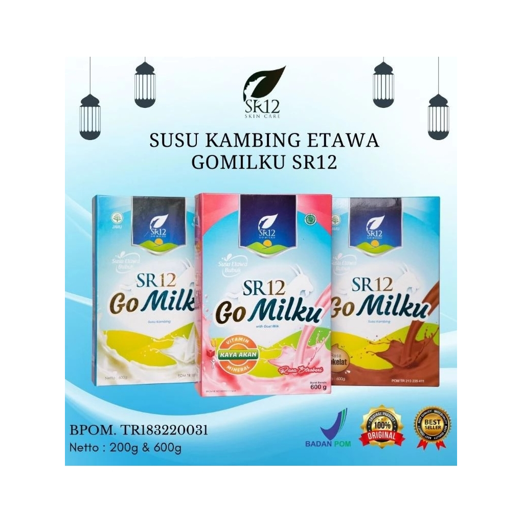 

GOMILKU SR12 | KAYA NUTRISI BEBAS GULA AMAN DIABET | BUMIL BUSUI | JAGA KESEHATAN & IMUNITAS | BPOM