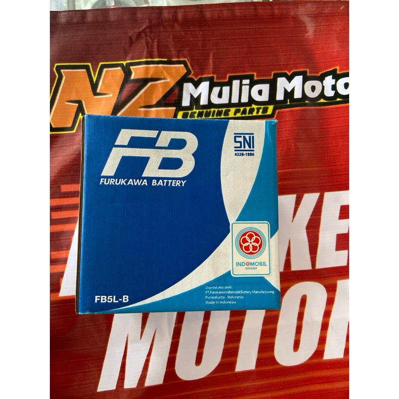 Aki Motor | Accu, FB Furukawa Battery, FB5L-B 12v - 5ah (10HR)