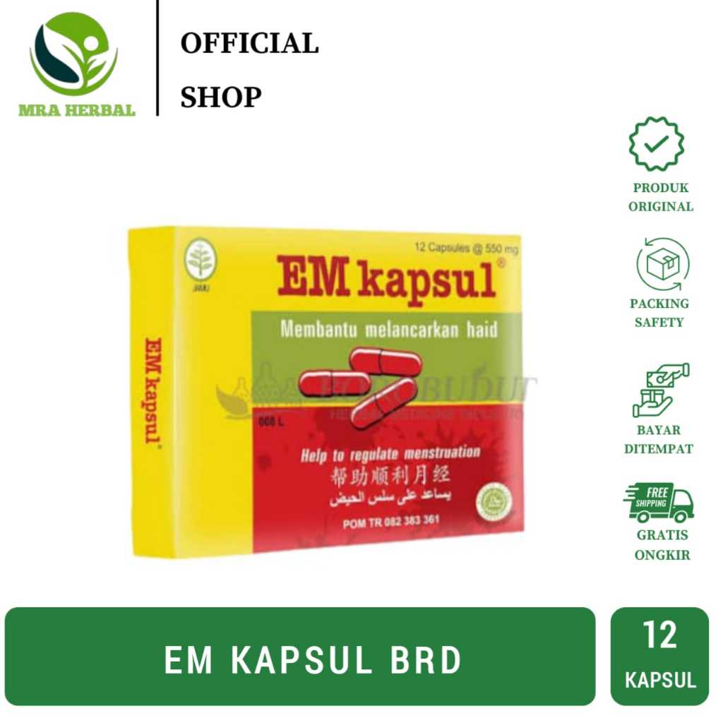 EM Kapsul | EM Capsule | Em Kapsul Borobudur | Kapsul Pelancar Haid | Kapsul Pelancar Menstruasi - 1