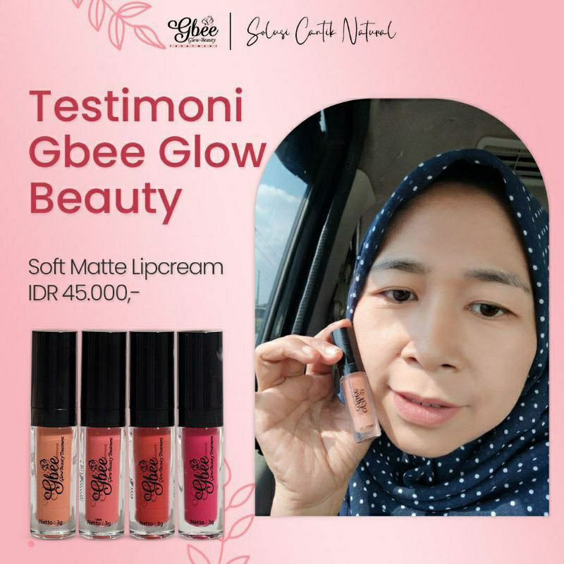 (PROMO) Lipcream Gbee Glow Nude Peach