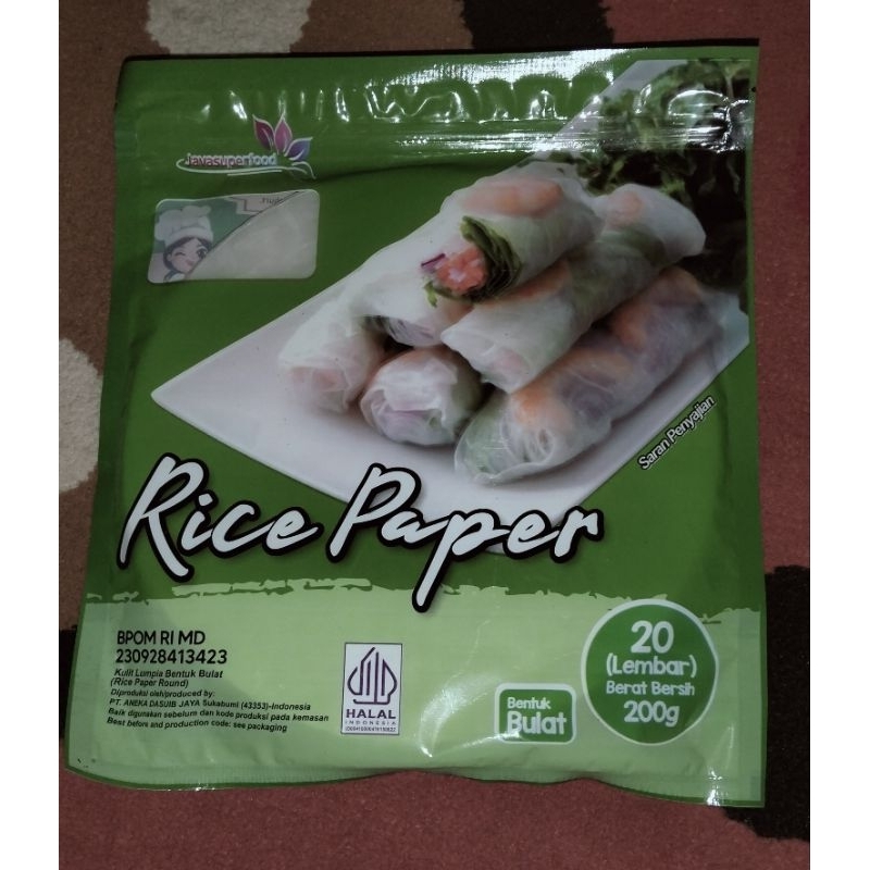 

Bentuk Bulat Rice Paper BPM RI MD 20 Lembar Berat Berkshish 200g