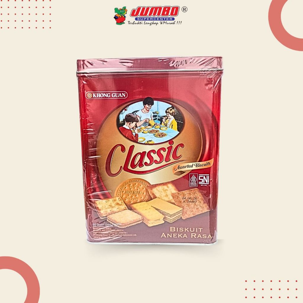 

Khong Guan Classic Assorted Biscuits Kaleng 600g - Hampers