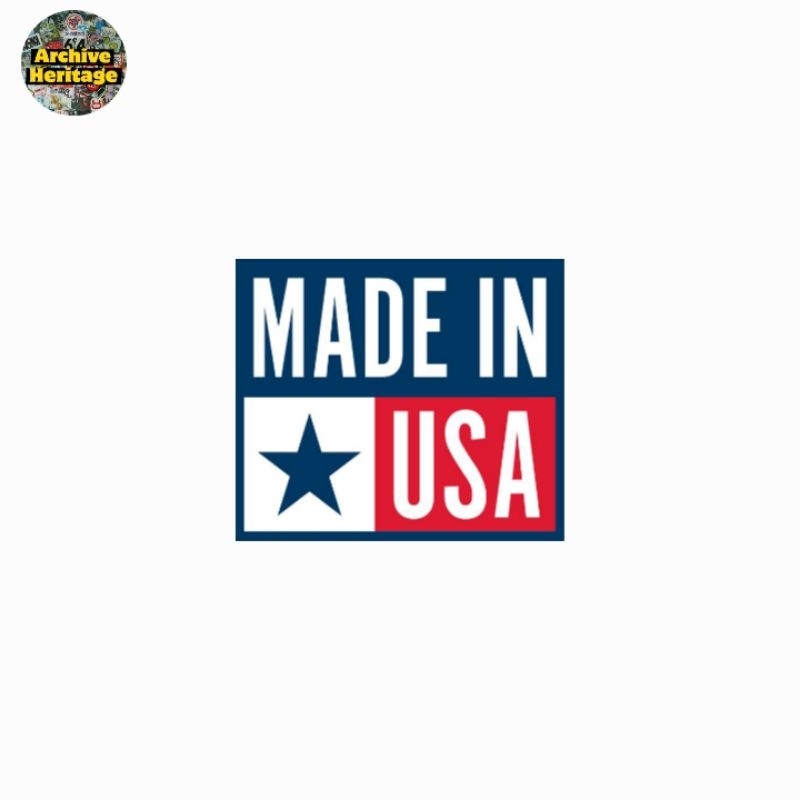 

sticker Made In USA logo stiker