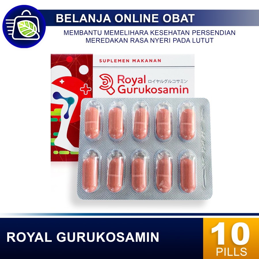ROYAL GURUKOSAMIN 10 TABLET // Memelihara Kesehatan Lutut Persendian
