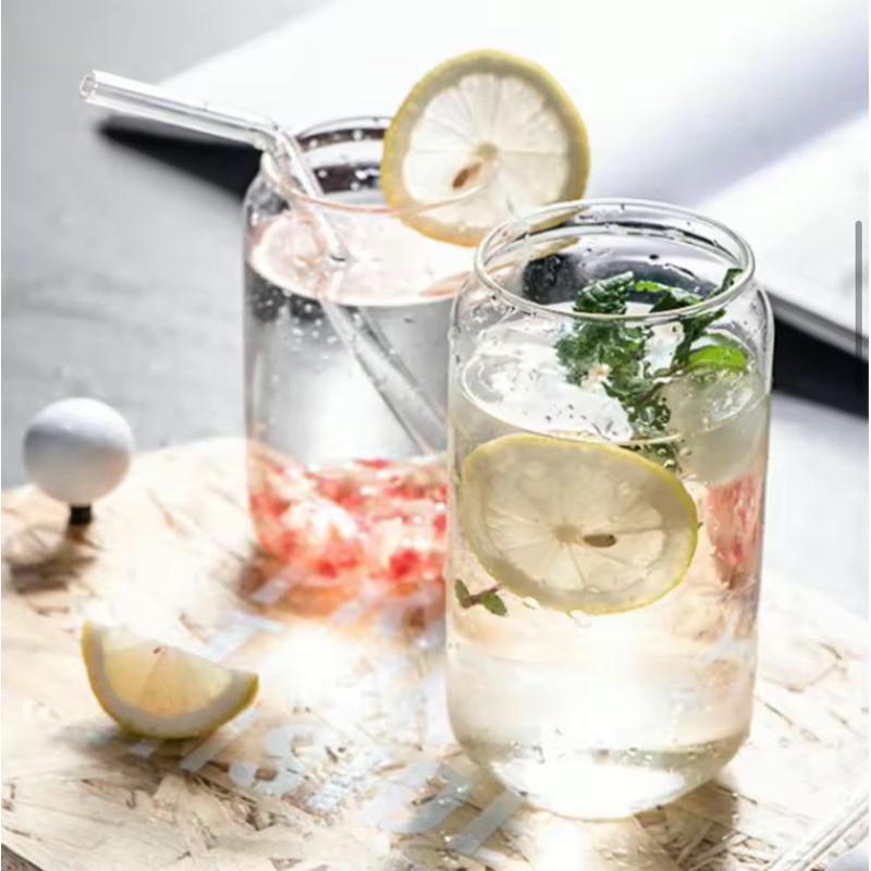 Gelas Kaca Estetik / Gelas Kafe / Gelas Kopi / Gelas Estetik / Gelas Ale / Gelas tabung