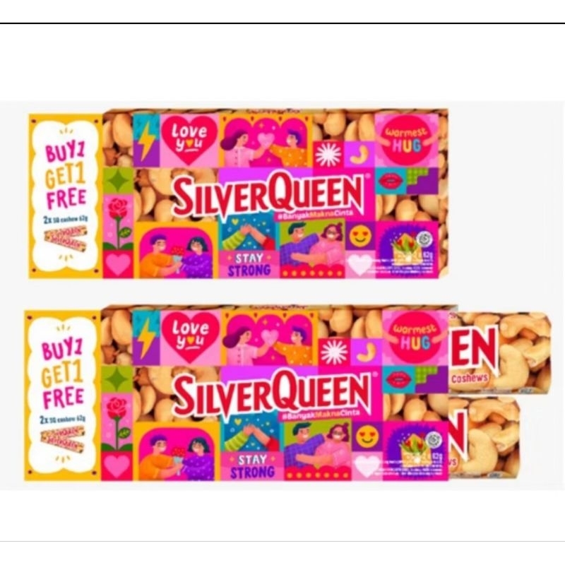 

SILVER QUEEN KEMASAN VALENTINE DAY 2 PCS X 58 GR