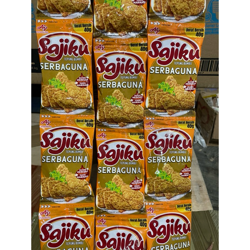 

Sajiku Tepung Bumbu Serbaguna 40g ( 1 renceng )