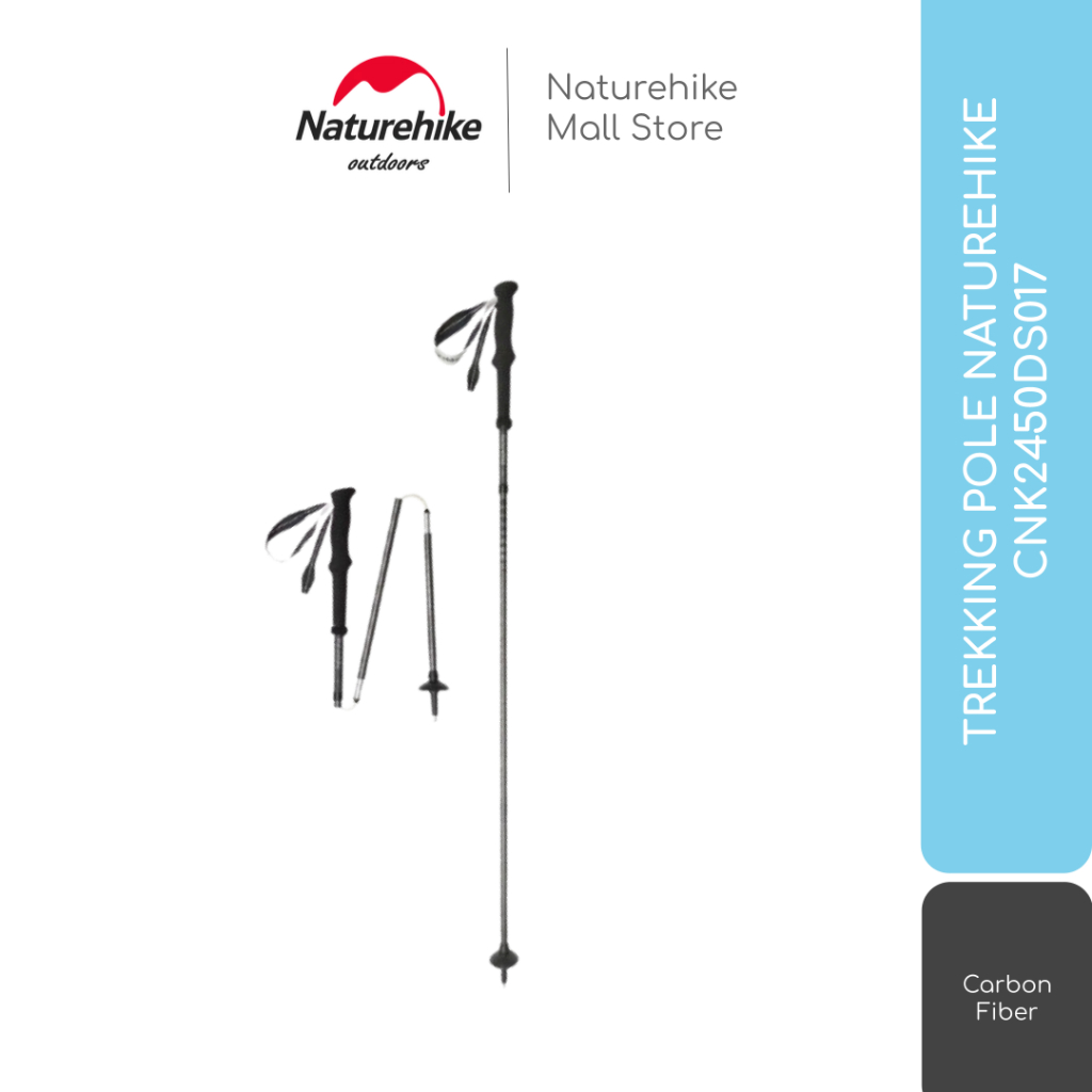 TREKKING POLE TONGKAT HIKING ALUMINIUM CARBON NATUREHIKE CNK2450DS017