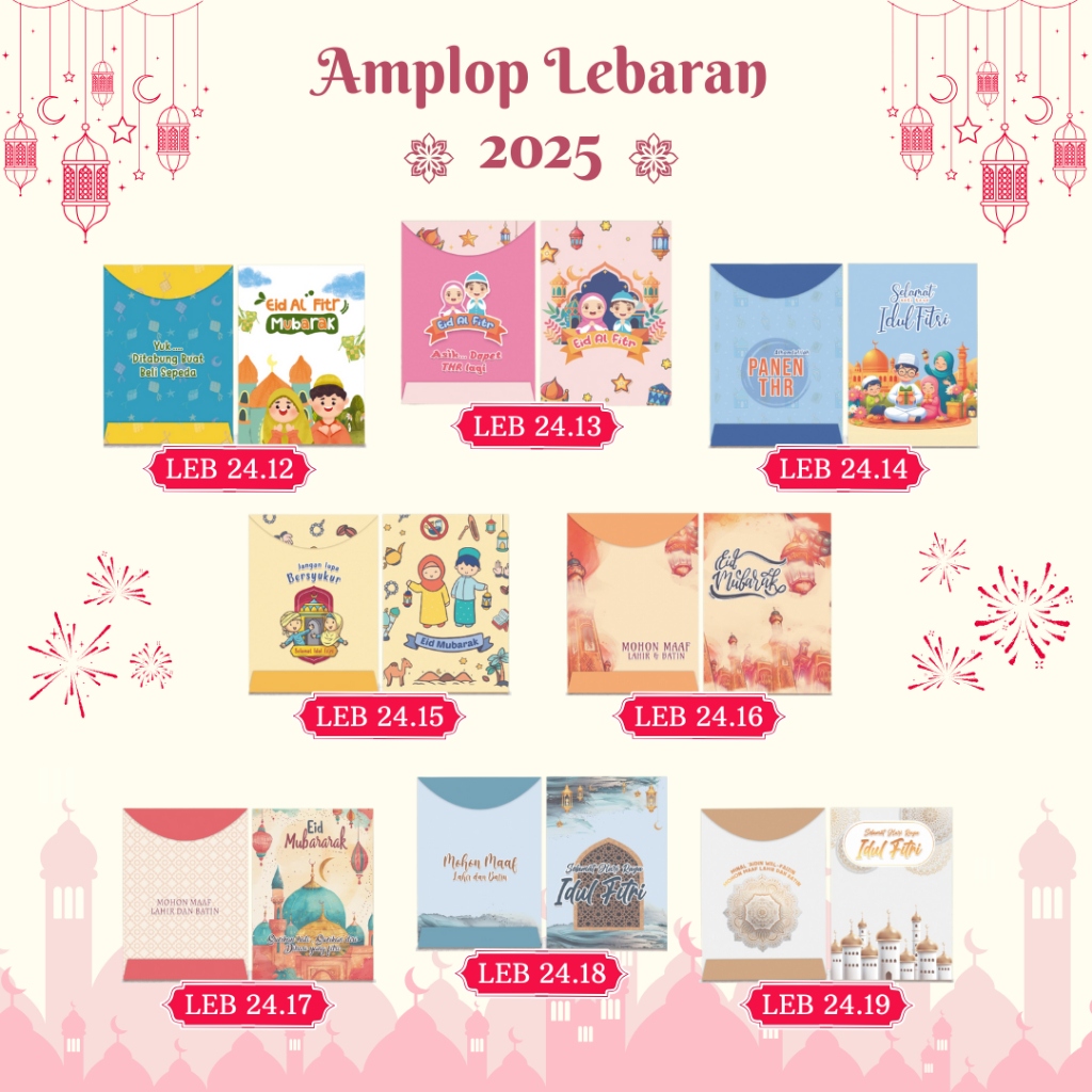 

Amplop Lebaran Hari Raya Idul Fitri 2025 atau Angpau Lebaran Hari Raya Terbaru dan Kekinian Merek Juwara isi 20 pcs Harga Termurah