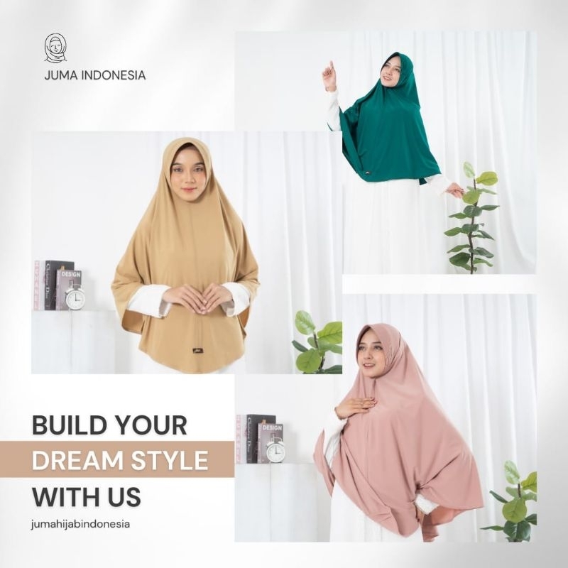juma hijab instan kodian bahan Jersey UK.jumbo XL