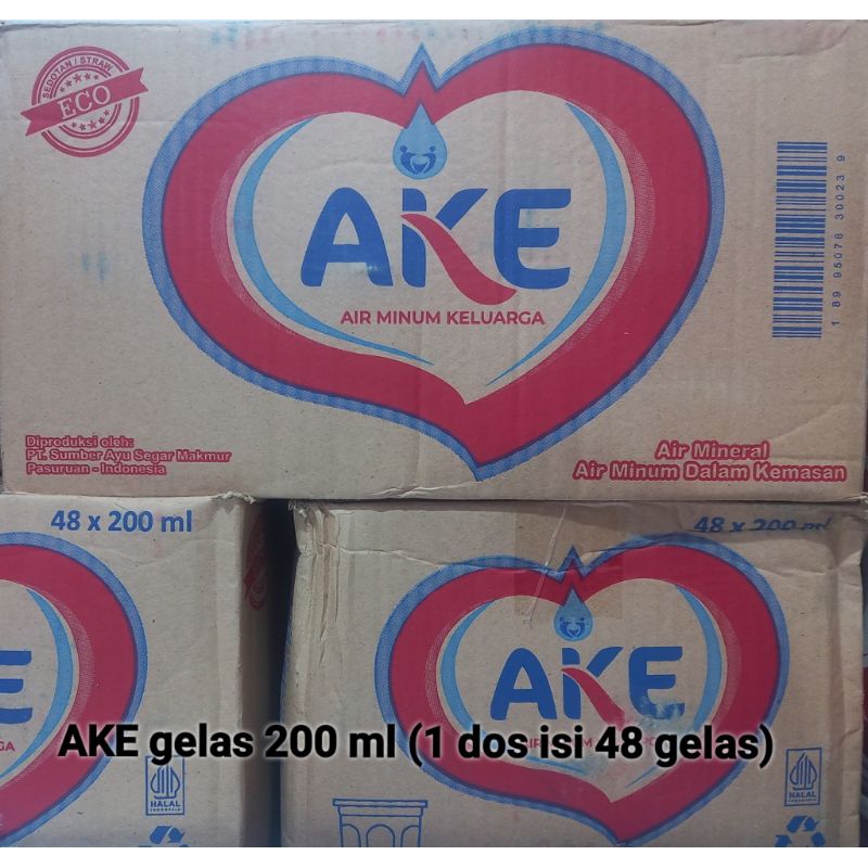 

Air Mineral AKE gelas / JV gelas isi 48 gelas