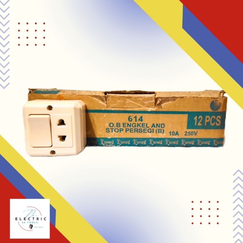 SAKLAR ENGKEL OB AND STOP PERSEGI (B) KYOWA 614