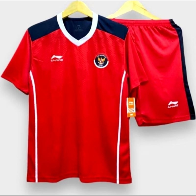 Stelan Jersey Futsal Volly Badminton Timnas Indonesia Dewasa Sea Games