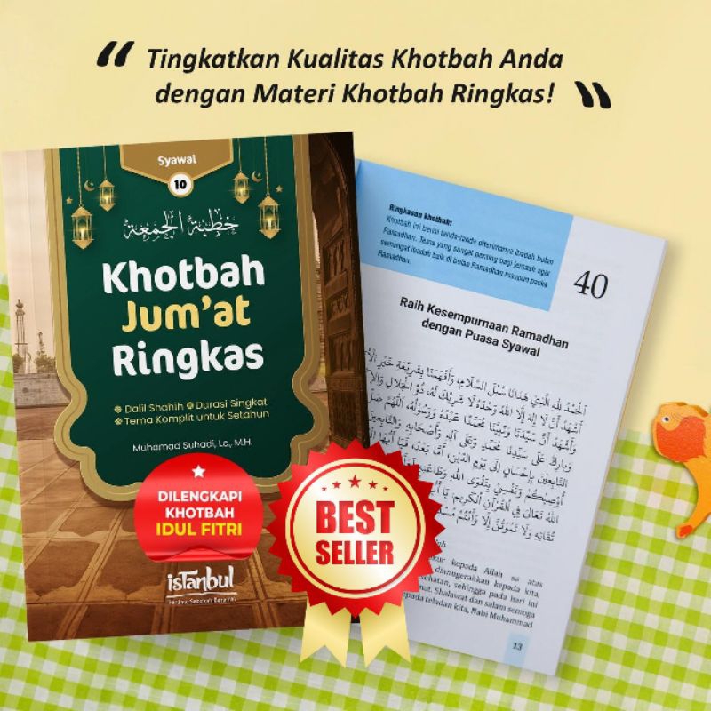 Materi Khutbah Jumat Ringkas Setahun - 12 Jilid - Buku Panduan Khotbah Singkat 7 Menit Inspiratif