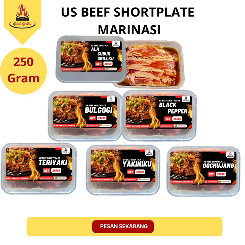 

US BEEF SHORTPLATE MARINASI (250GRAM)