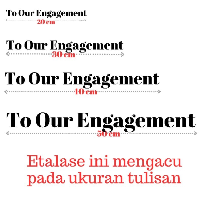 

Cutting Sticker Tulisan Wedding/Engagement