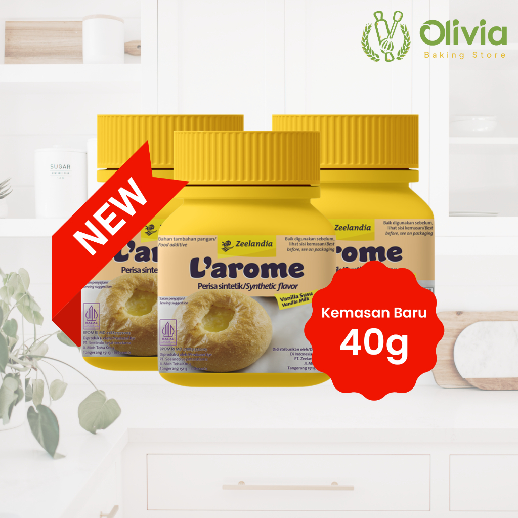 

Larome Perisa Vanilla Susu L'arome Bubuk Kering 40 Gram